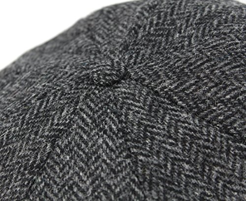 Image of Biddy Murphy Authentic Irish Newsboy Cap, 100% Genuine Irish Made Tweed Hat, Traditional 8-Panel Style, Made in Ireland