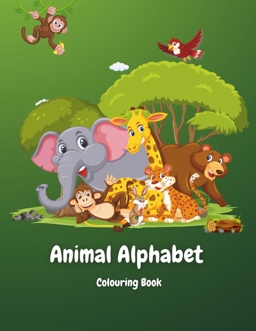 Animal Alphabet Colouring Book: Fun A–Z Animal Colouring Pages for Toddlers and Kids Ages 3–8