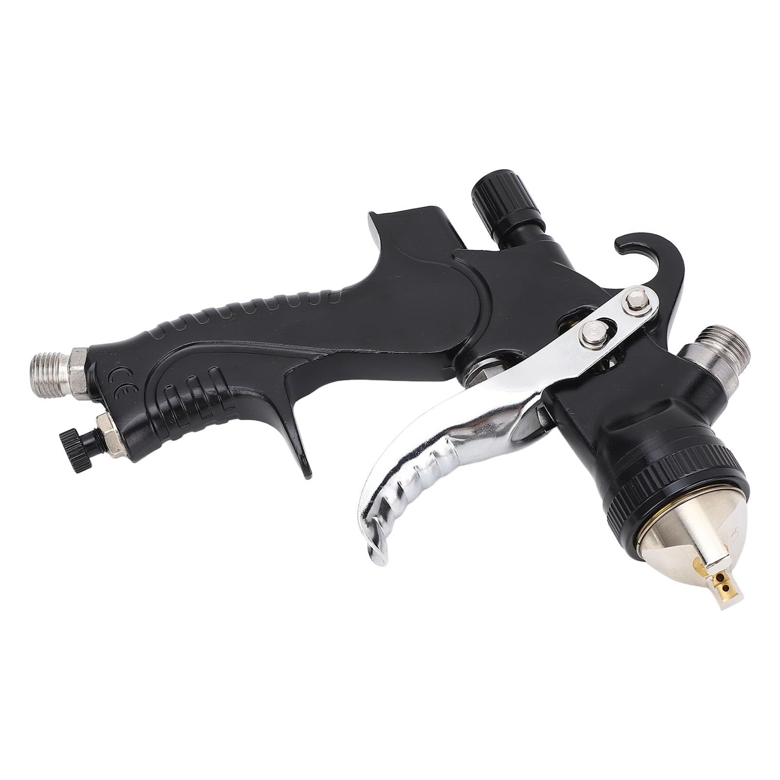 Pistola Pulverizadora de Pintura HVLP Pistola Pulverizadora de Aire Aleación de Aluminio Boquillas de 1,4 Mm 1,7 Mm 2,0 Tapa de Latón Ajustable de 650 Ml para Pintura de Muebles de Casa de