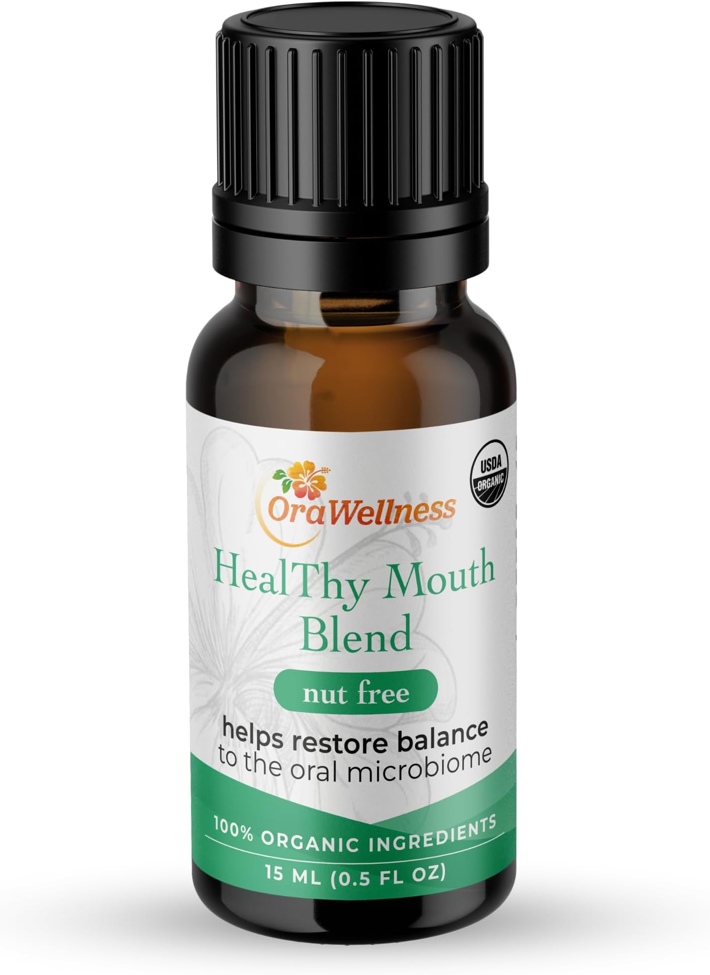 Nut Free Healthy Mouth Blend Organic Toothpaste & Mouthwash Alternative Tooth Oil, Natural Mouth Rinse for Healthy Teeth & Gums for Women, Men and Kids, Pack of 1