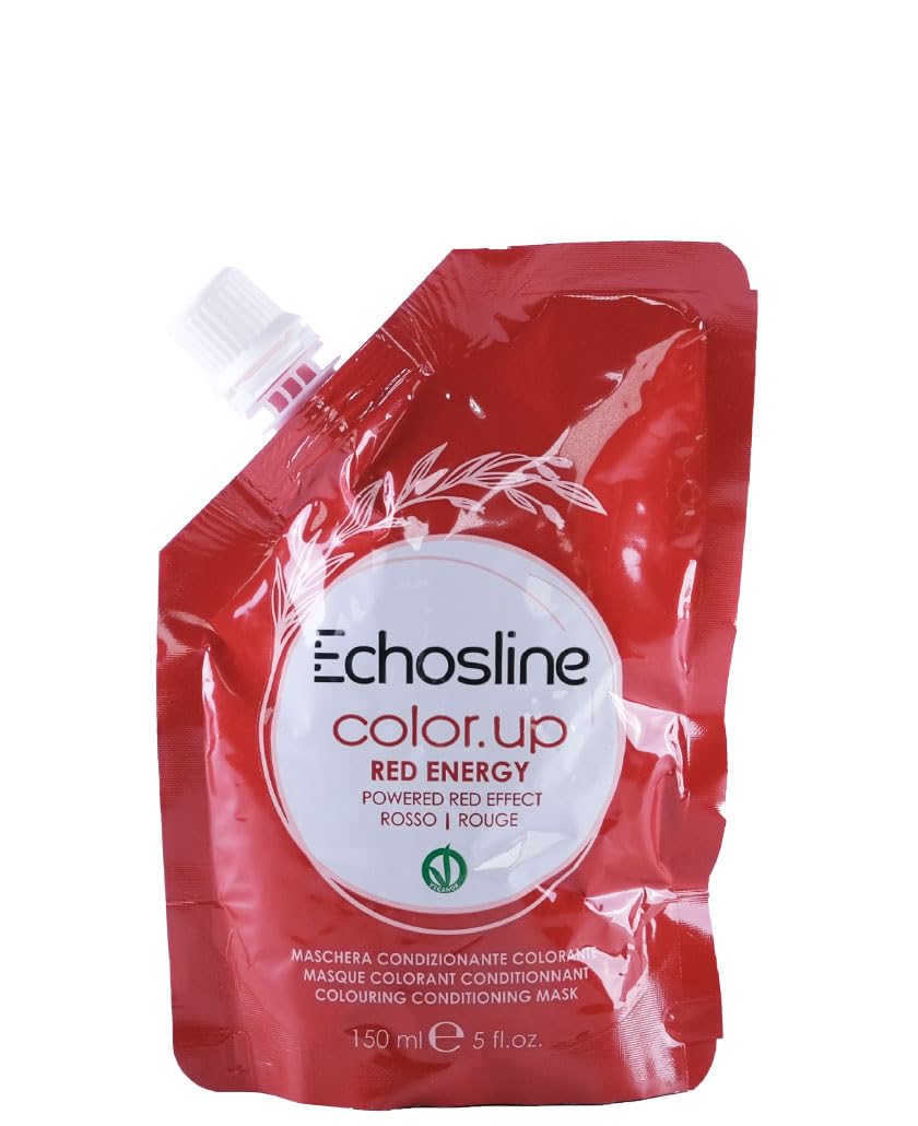 Echos Line Color Up Red Energy Haarfarben-Maske | 150 Ml, Intensives Rot | Mit Active Color Complex