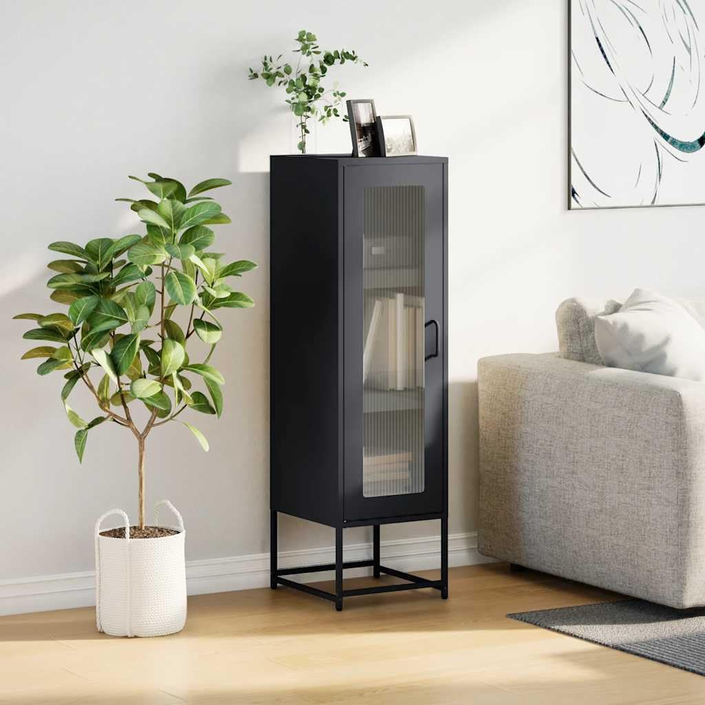 Highboard antracita 36x39x123 cm acero laminado en frío