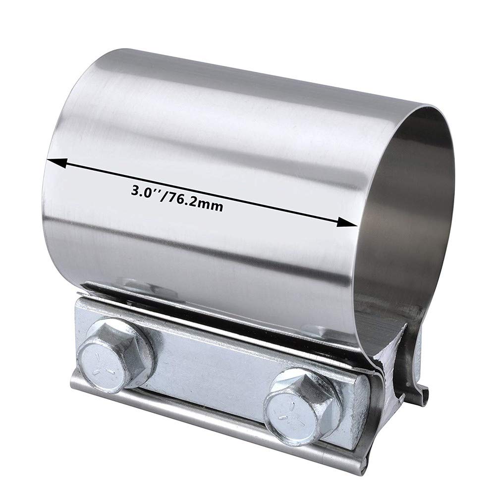 Buy EVIL ENERGY 3 Inch Butt Joint Exhaust Clamp Band 76mm Stainless