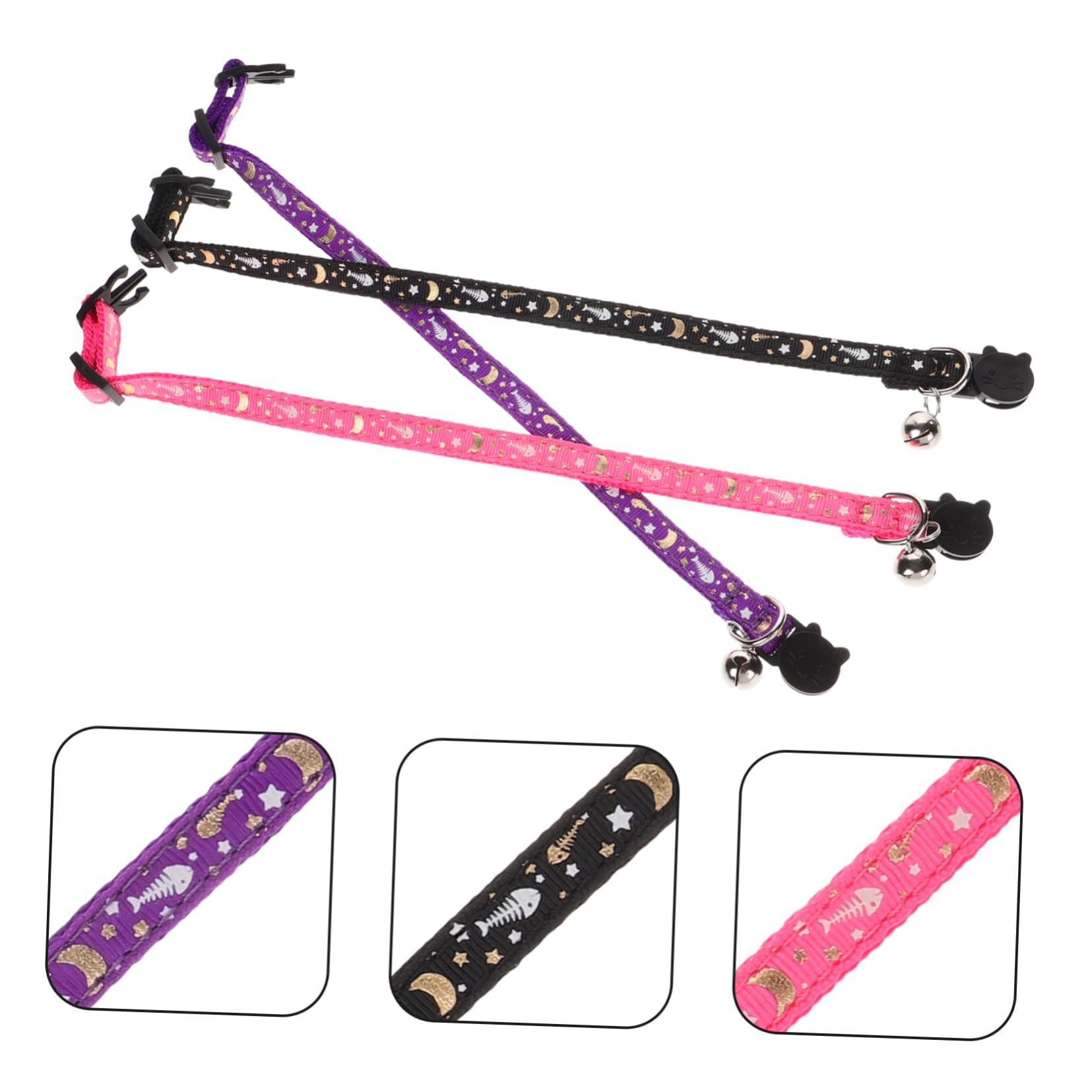 Toddmomy 15pièces Colliers Réfléchissants pour Chats Colliers Confortables avec Clochette Neck Circles Décoratifs pour Chats