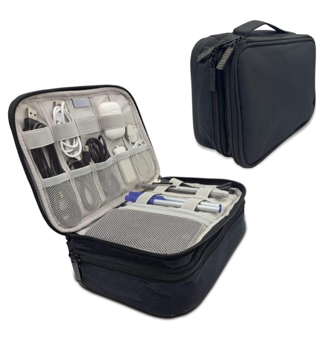 GottaHaveit - Electronic Organizer Travel Case & Cable Organizer (Black)