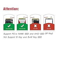 Vista 6 de Extensor PCIe a M.2 NVMe, tarjeta de extensión PCI-e 4.0 para adaptador SSD M.2 2280 2260 2242 2230