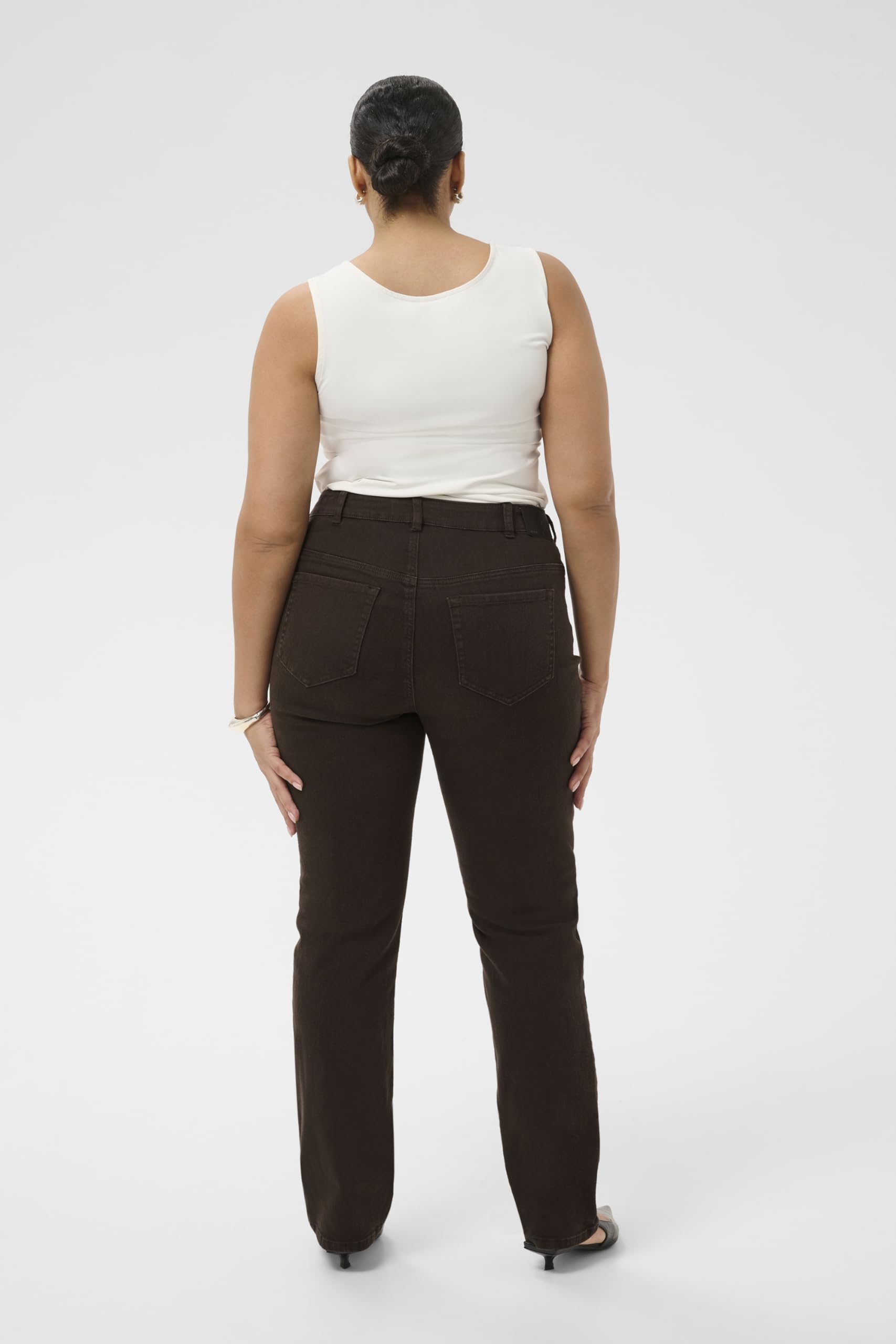 KAFFE CURVE Damen Jeans KCbree Hohe Taille