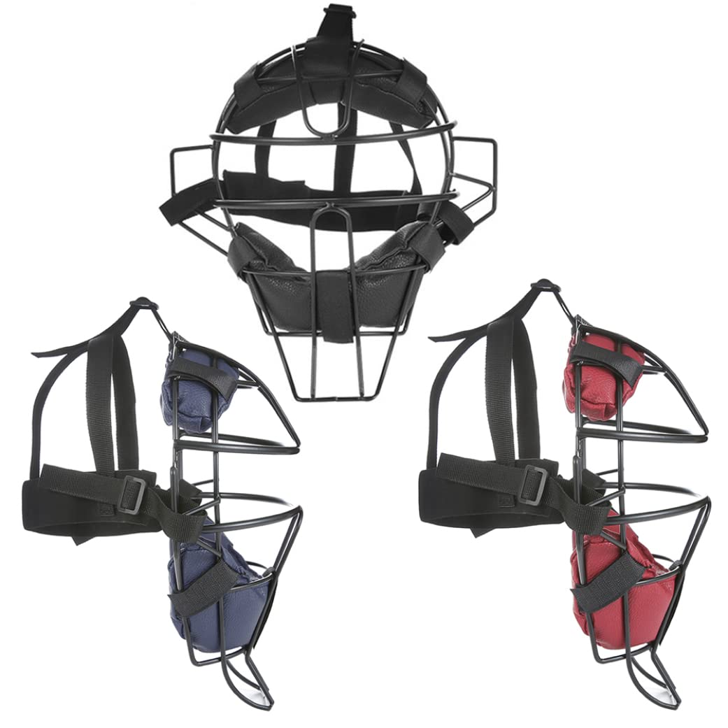 Masques de Receveur de Baseball, Couverture de Protection Contre Le Visage de Softball rembourré à Adulte, Masque de Garde de Gorge de Baseball léger, Casque de Receveur de Baseball pour