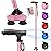 BigAlex Folding Walking Cane with LED Light,Pivoting Quad Base,Adjustable Walking Stick with Carrying Bag for Men/Women