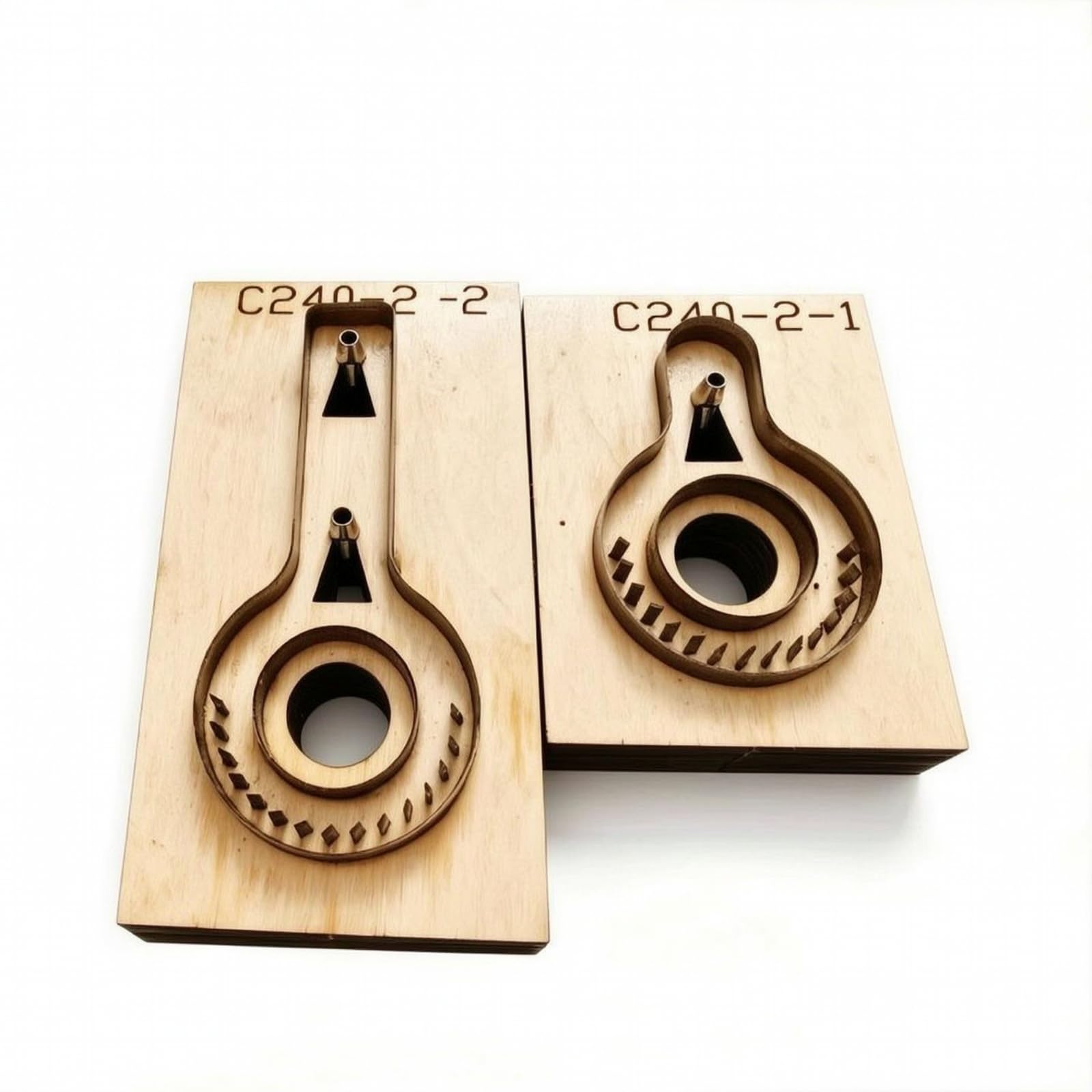 Fus per Cinturino Portachiavi | Duraturo, Legno per Pelle, Multiuso, Laboratorio di Artigianato