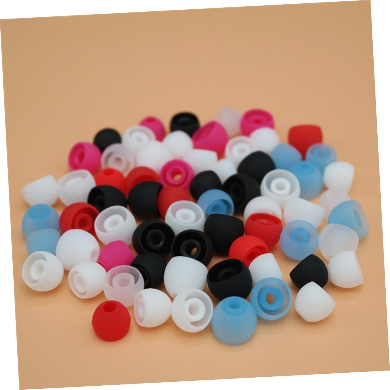 24pcs -Ear Headphone Earplugs Random Color Earmuffs for Noise Reduction and Comfortable Sleeping Travel and Work Use