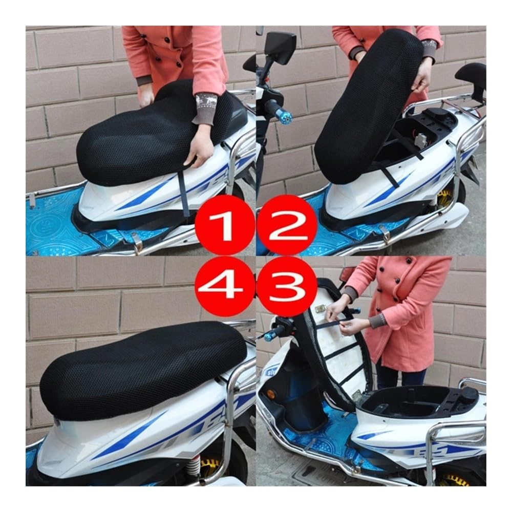Protezione Solare Universale Impermeabile per Sella Moto, in Rete 3D Traspirante, per sedili Imbottiti.