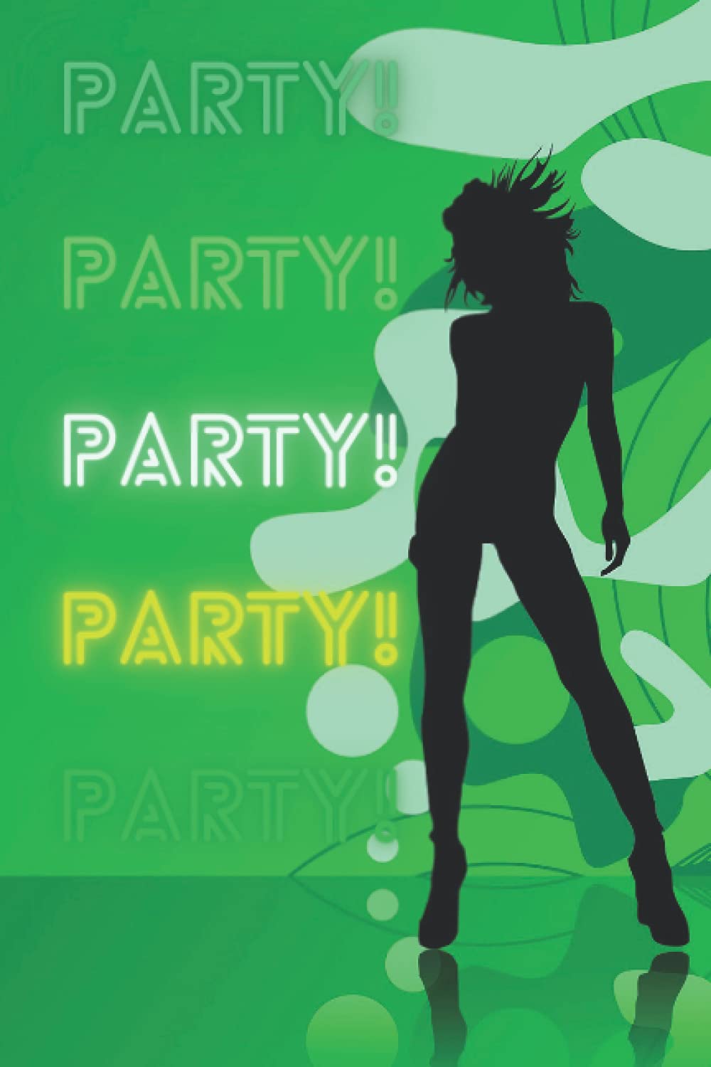 Party: Dotted, Dot Grid 6x9" Blank Notebook, Journal with a Nicely Designed Green Cover Ideal for School and Home for Writing, Drawing, Doodling, Taking Notes Great for Teens, Boys, Girls