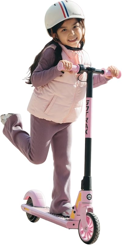 Scooter eléctrico Gotrax para niños de 6 a 12 años, máximo 3,75 millas y 7,5 mph, control de pulgar | Motor de 150 W, rueda sólida de 6", fácil de montar y montar, certificación UL2272 CPC aprobada, soporta carga de 120 libras para niños y niñas