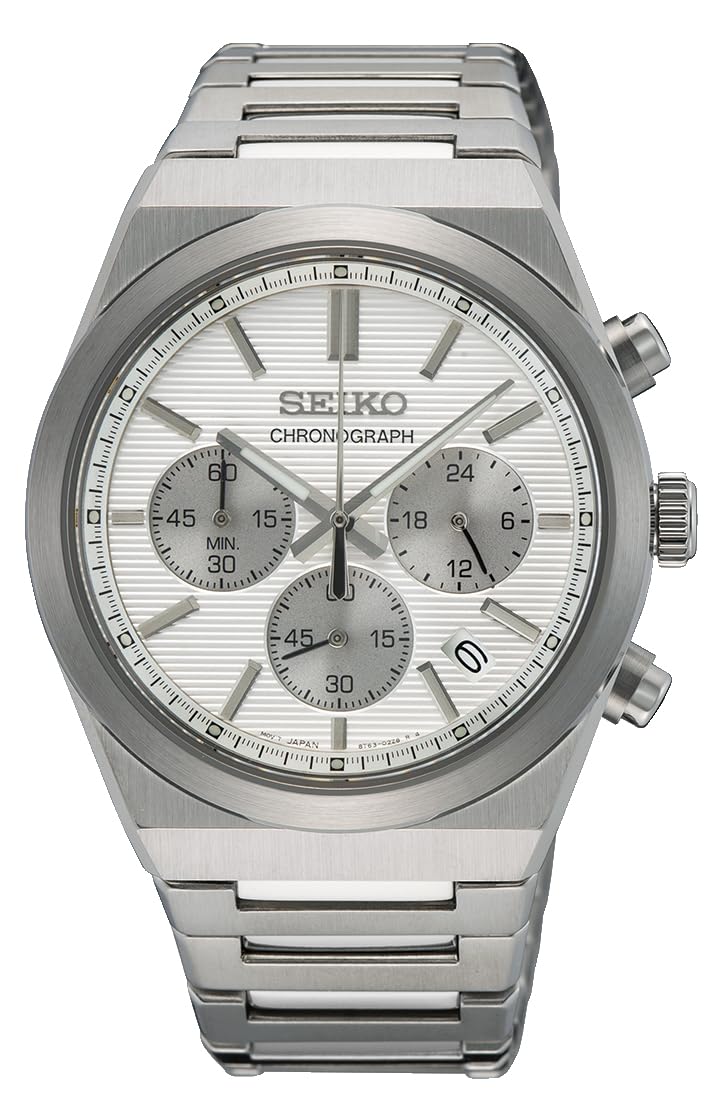 Seiko Men Analog Quarz Watch with Stainless Steel Strap SSB451P1