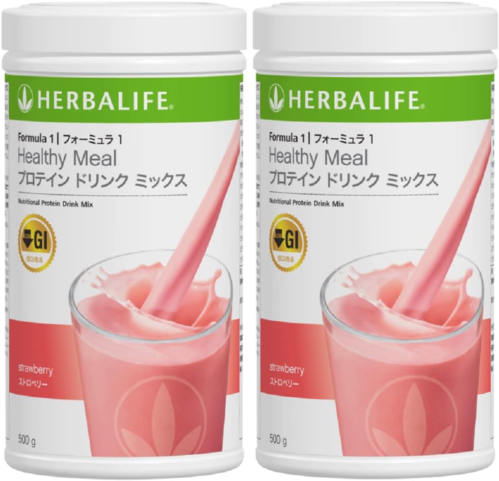 Herba Life Formula 1 Protein Drink Mix - Strawberry Flavor - Set of 2