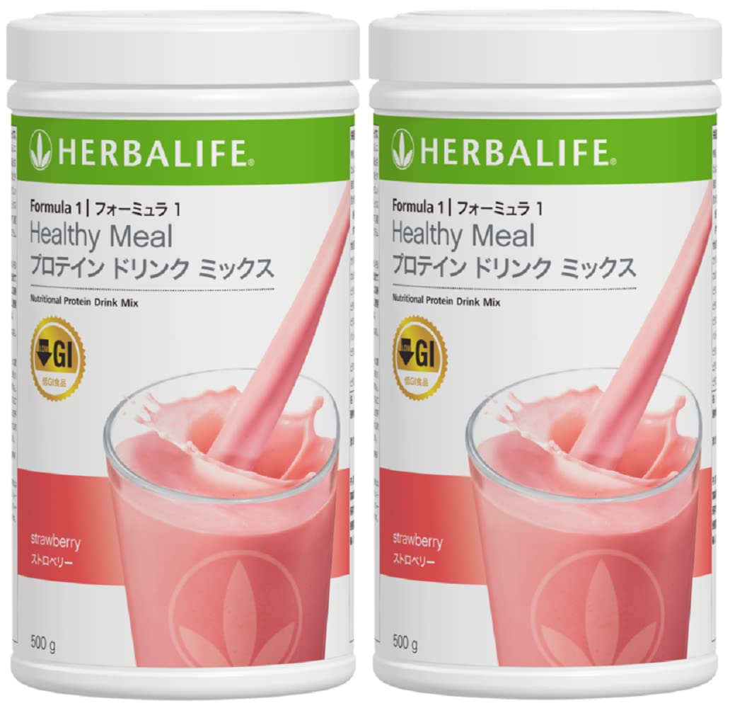HERBALIFE ハーバライフ　フォーミュラ1 ストロベリー　2本 Amazon | ハーバライフ フォーミュラ1プロテインドリンク