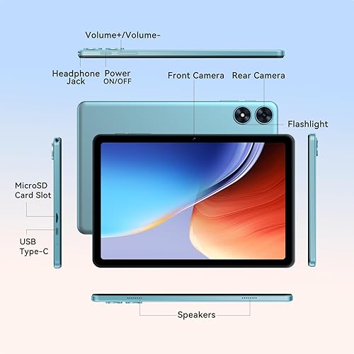 Miniatura 7 de Tablet Android de 10 pulgadas, tableta Android 15 2025 para niños y adultos, Octa-Core, 12 GB de RAM, 128 GB de almacenamiento, 1 TB expandible,