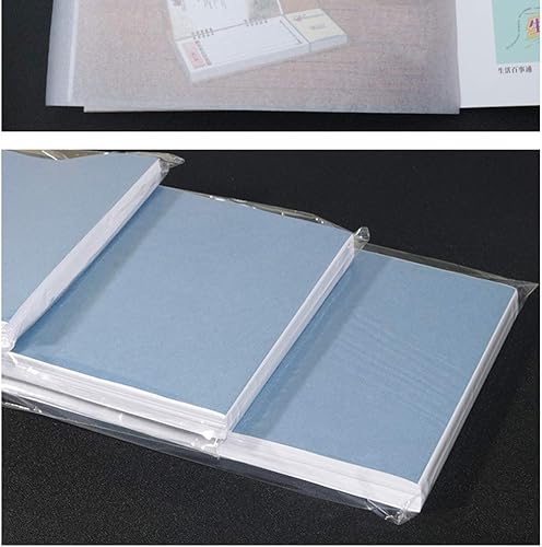 Miniatura 8 de STOBOK 500 hojas de papel de calco de 8.5 x 11 pulgadas, papel translúcido ligero para dibujo, bocetos, animación y manualidades