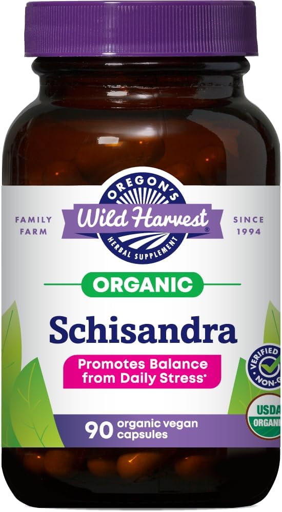 Schisandra Organic Herbal Supplement, 90 Count