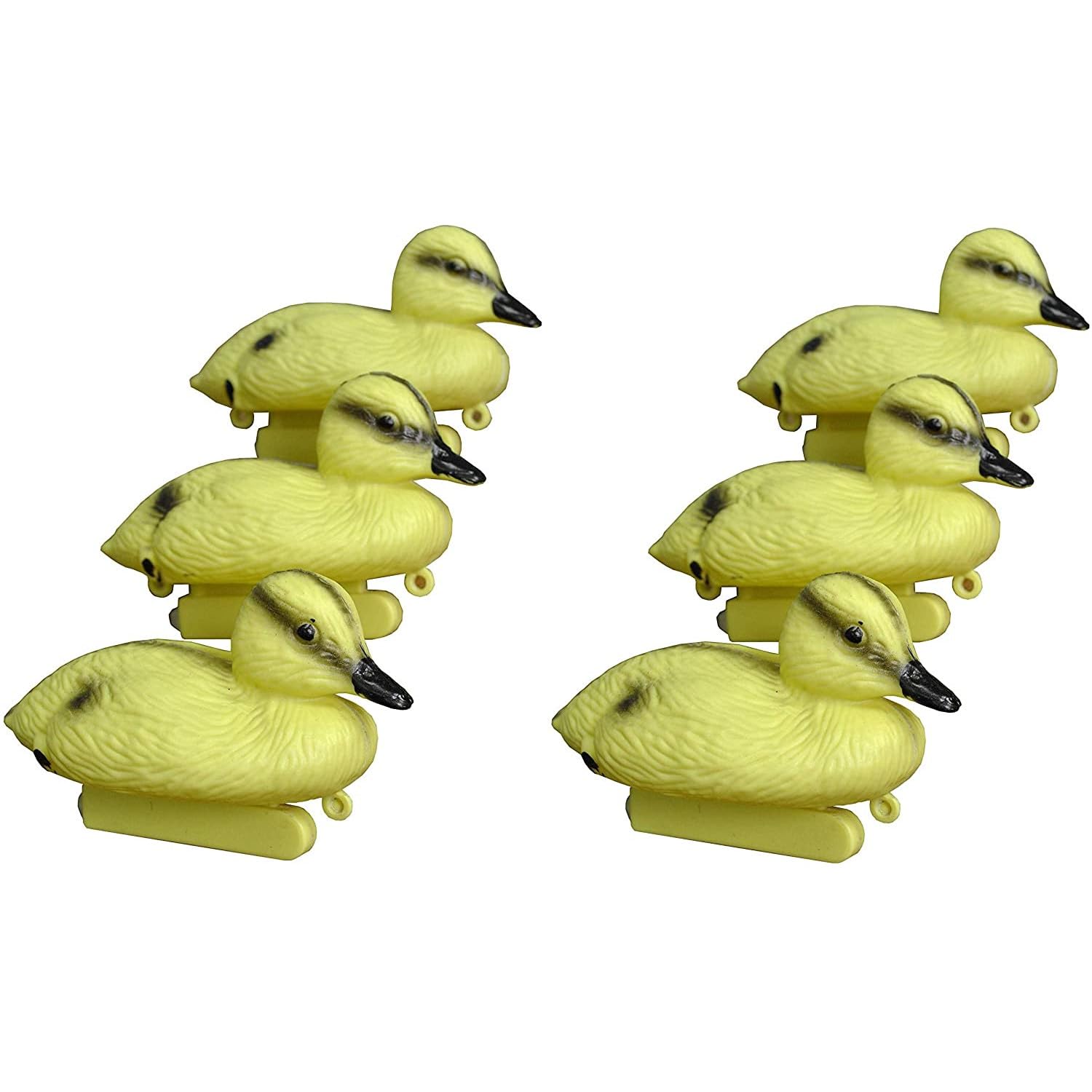 Selections Yellow Ducklings Pond Ornament Hunting Shooting Floating Decoy - Pack Of 6