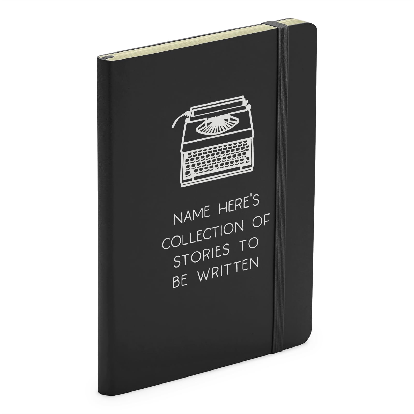 Make It Love It Sell It - Personalised Collection Of Stories To Be Written - Author Writer Soft Touch Black Notebook, 160 page, A5