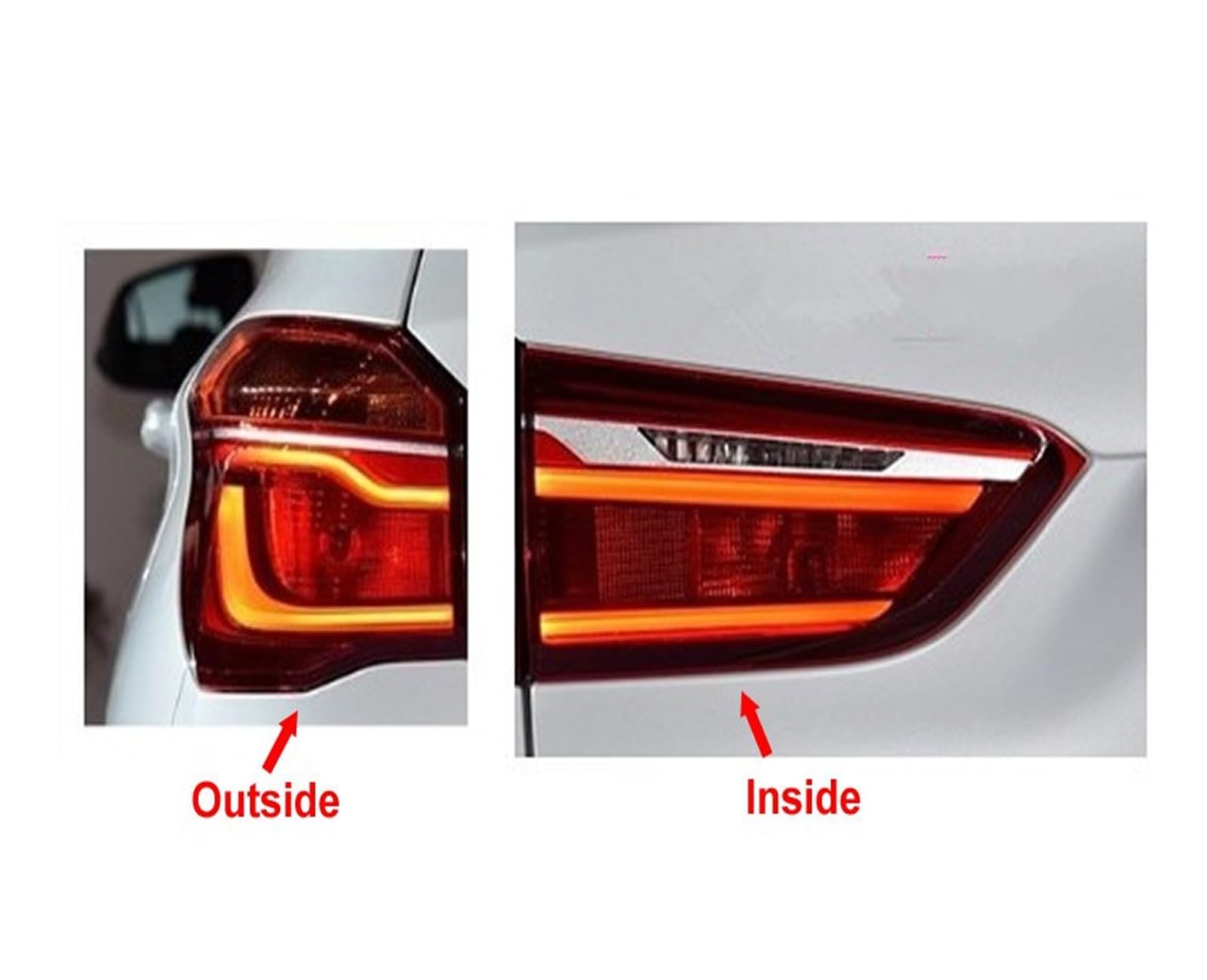 para X1 2016-2019 Carcasa Luces Estacionamiento Señal Trasera