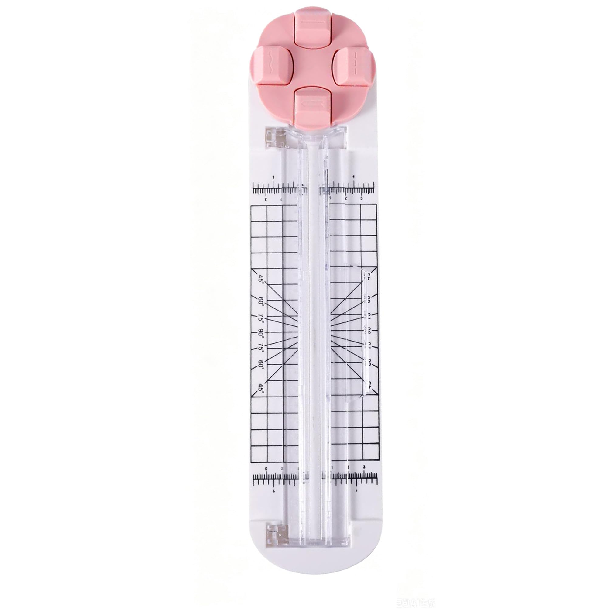 4-in-1 Paper Trimmer, Multi-Function Craft Paper Cutter with Straight, Wave, Perforated & Creasing Blades - Perfect for Scrapbooking, Photos, Cards, Labels & DIY Crafts