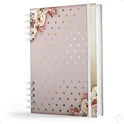 Caderno De Anotações - 200 Páginas - Coleção Floral Rosa