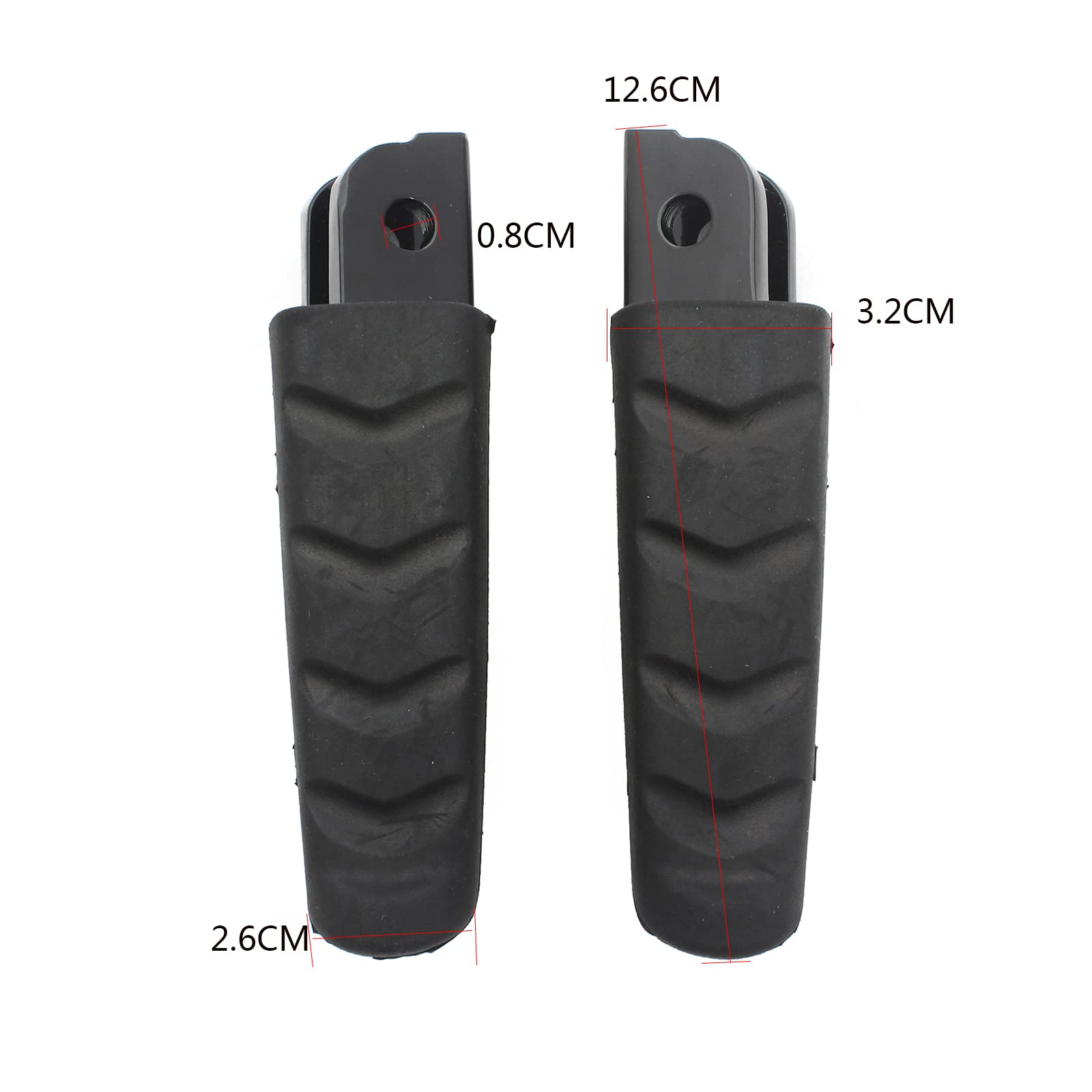 Pedali Pedane Moto Pedane Pedali Anteriori Poggiapiedi Gomma/Adatto for BMW F800GT/ST/S F900R/XR M1000XR/S1000XR R1200RS/ST R Nine T R1250R/RS Nero(Silver)