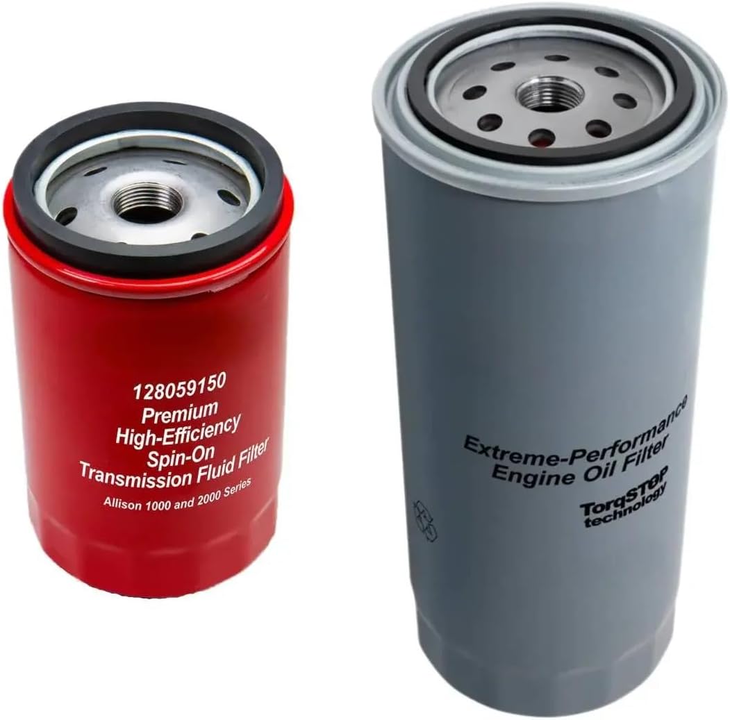 MicroPure Extreme-Performance Oil Filter 114000555 & Double Deep Spin-On Transmission Filter 128059150 For 01-19 6.6L Duramax