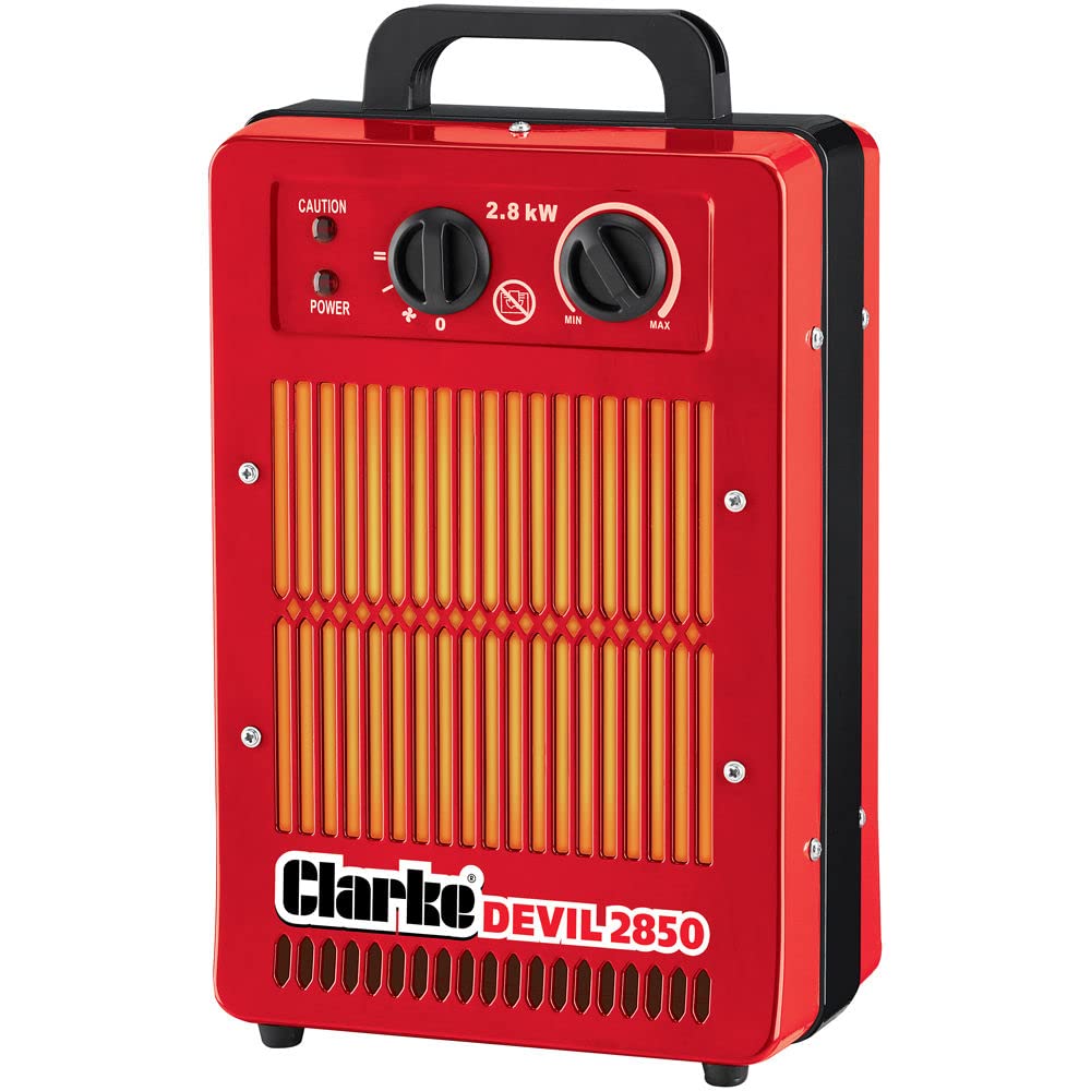 Clarke Devil 2850 8kw Electric Fan Heater Portable Workshop