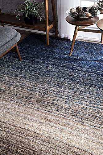 Image of Urban Modern Decor Features 4x6 Feet Modern Soft Shaggy Carpet Thick, Fluffy & 2 inch Pile Shag Rug for Your Kids Room, Bedroom & Livingroom(4x6 feet, Blue Mix)