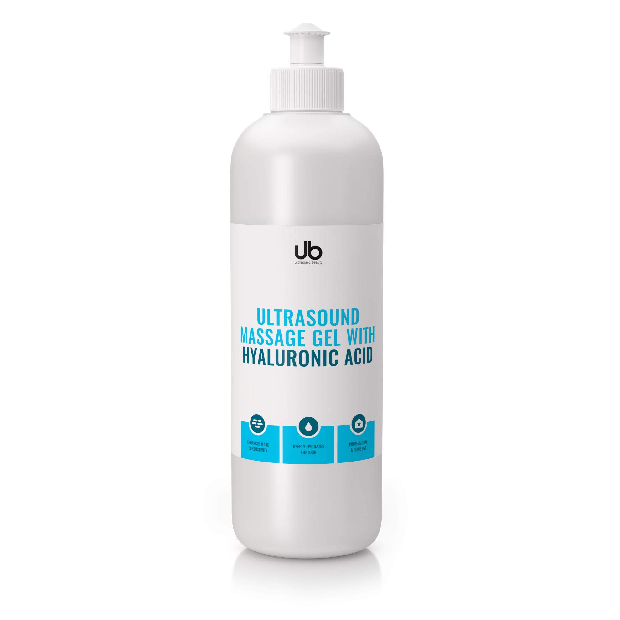 UB Gel con Acido Ialuronico per Ultrasuoni, Cavitazione e Trattamenti Microcorrente Viso – Gel Conduttore per Radiofrequenza, Massaggi Anticellulite ed Elettrostimolatore – Efficacia da Professionisti