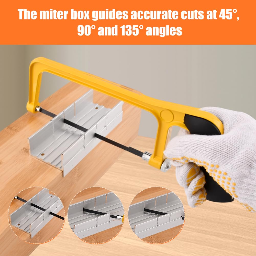 Mini Hacksaw Set - 6 Inch Mitre Block -8