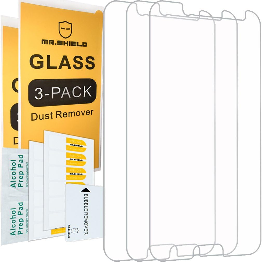 [3-PACK]-Mr.Shield Designed For HTC Bolt [Tempered Glass] Screen Protector with Lifetime Replacement