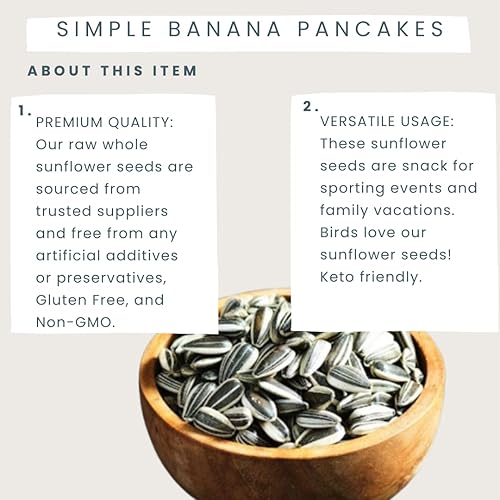 Miniatura 9 de Nuts To You - Semilla de girasol entera cruda de 4 libras en cáscara  Vitaminas y minerales esenciales  Bocadillo saludable de superalimentos