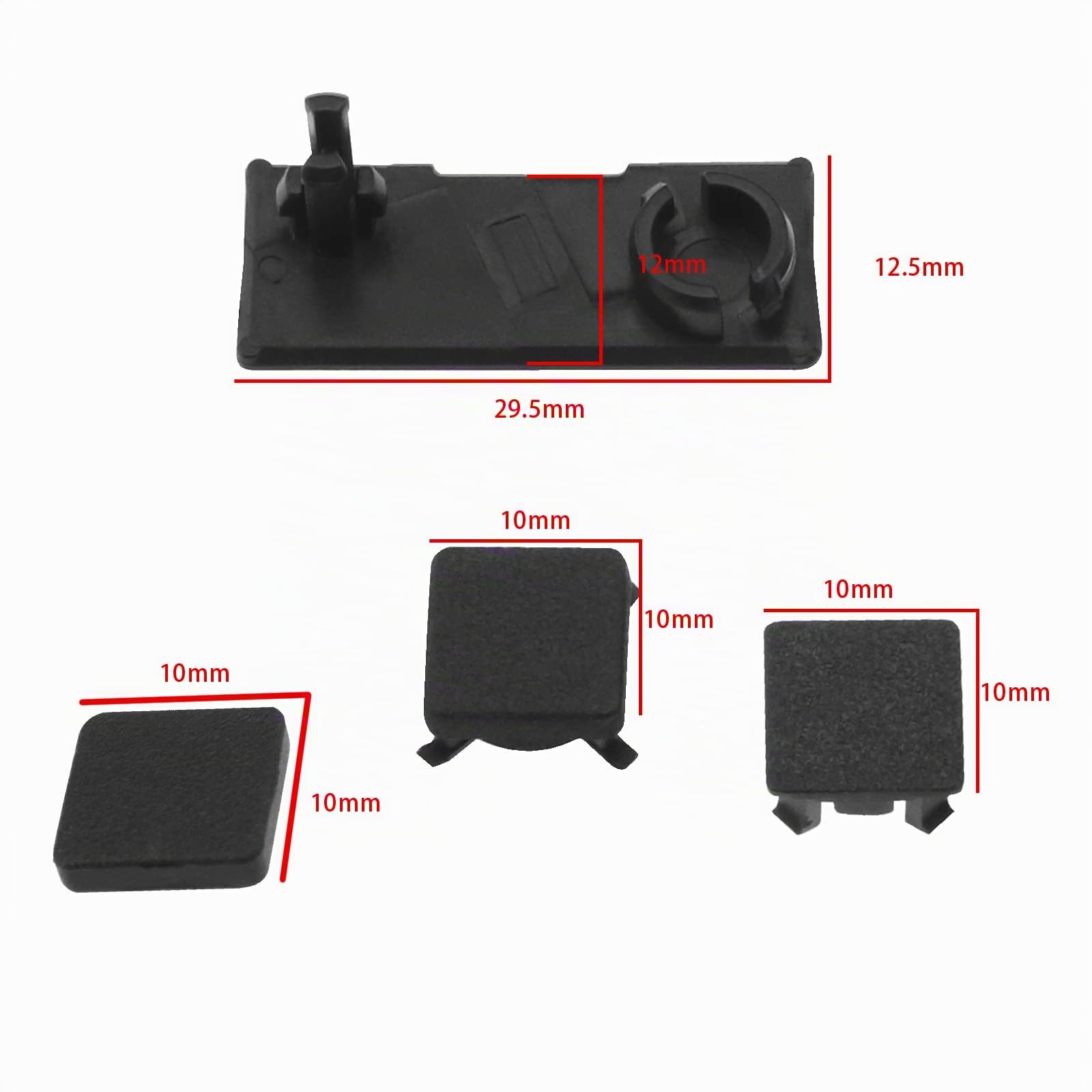 Juego de 2 soportes para tornillos compatibles con Sony PS3 Slim 2000 3000, cubiertas de goma, accesorios electrónicos