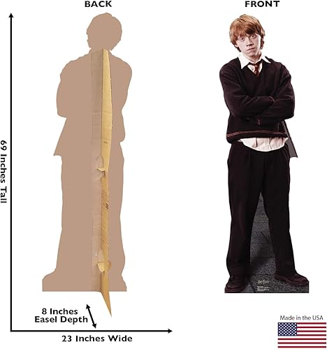 Miniatura 2 de Figura de cartón vertical tamaño real con gráficos avanzados de Harry Potter y la orden del fénix, talla única