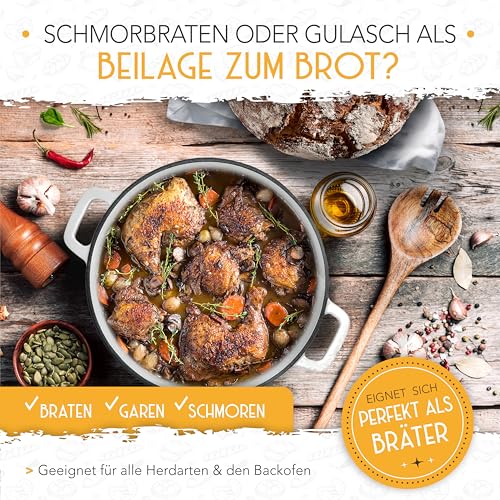 KRUSTENZAUBER Gusseisen Topf Brot Backen für ein gelungenes Brot zu Hause – Ansicht 5