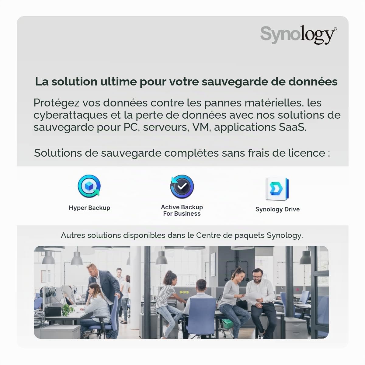 Synology DS220+ 8To NAS 2 Baies avec 2 x Disques Durs WD Red de 4To