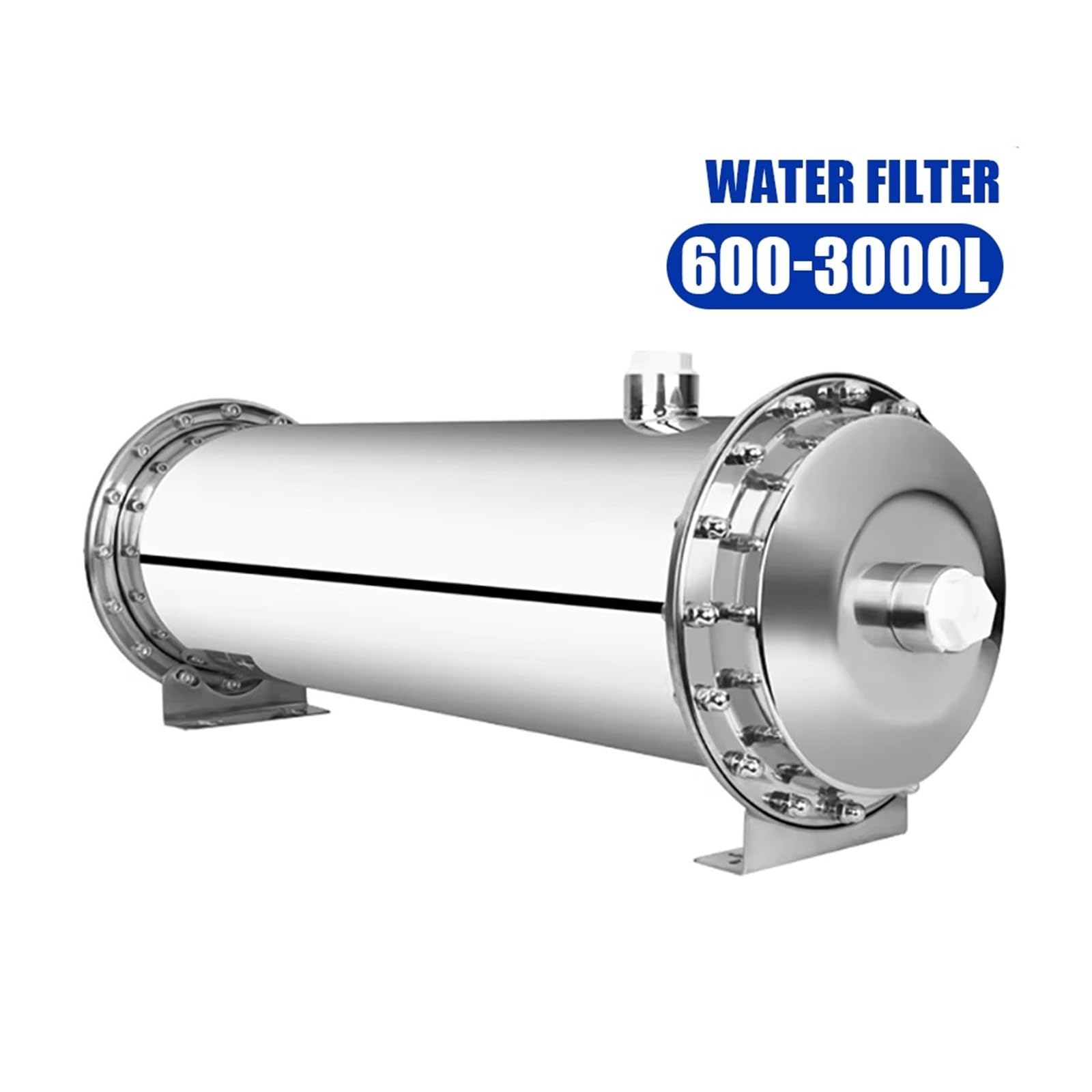 Filtro for acqua da 3000 l/h in acciaio inox PVDF, purificatore d'acqua a ultrafiltrazione, cartuccia lavabile, filtro da cucina for bevande dirette(1000L)