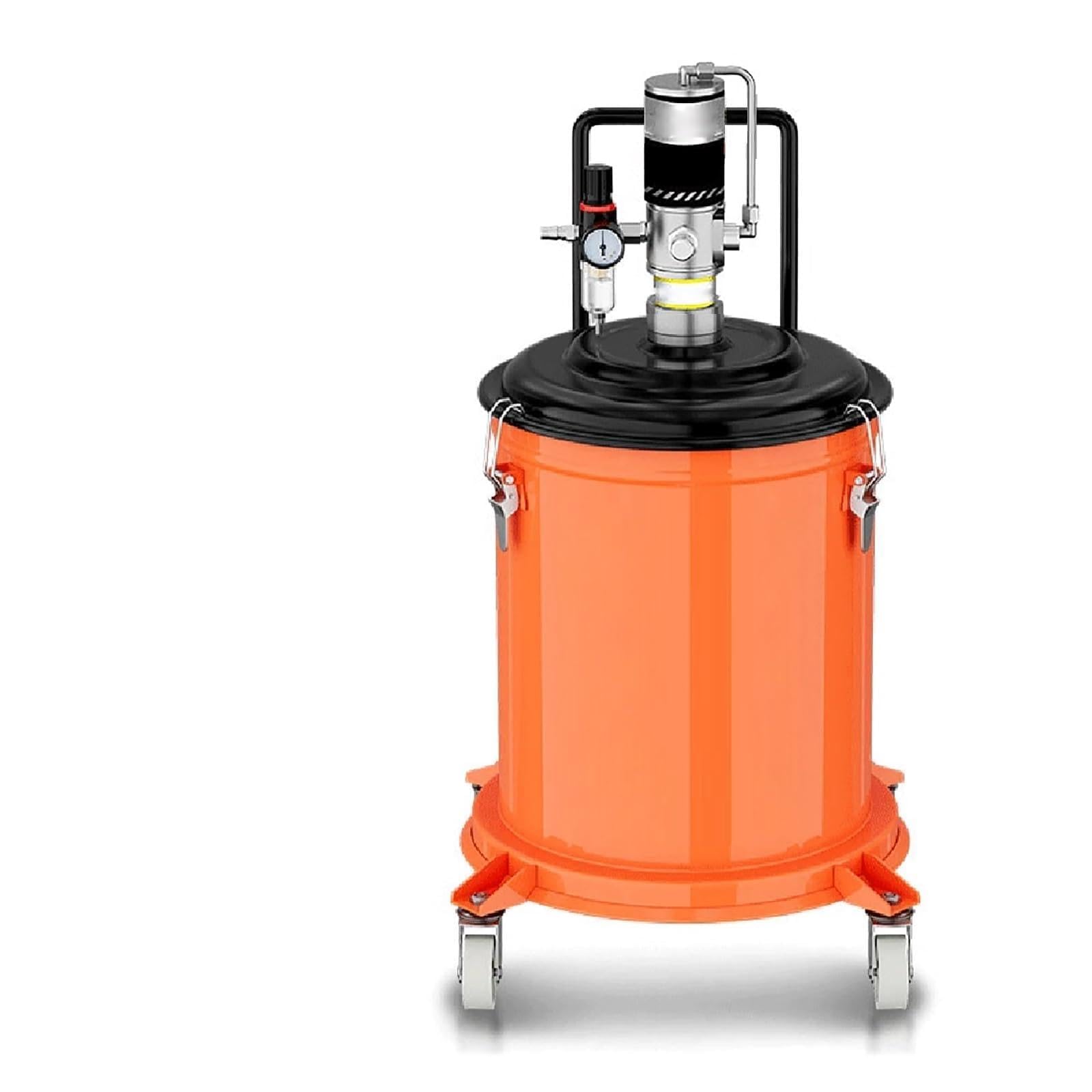 Bomba de grasa para tambores de 5 galones, kit de bomba de grasa neumática con presión 50:1, capacidad de 40 litros, manguera de alta presión de 13 pies y pistola de grasa