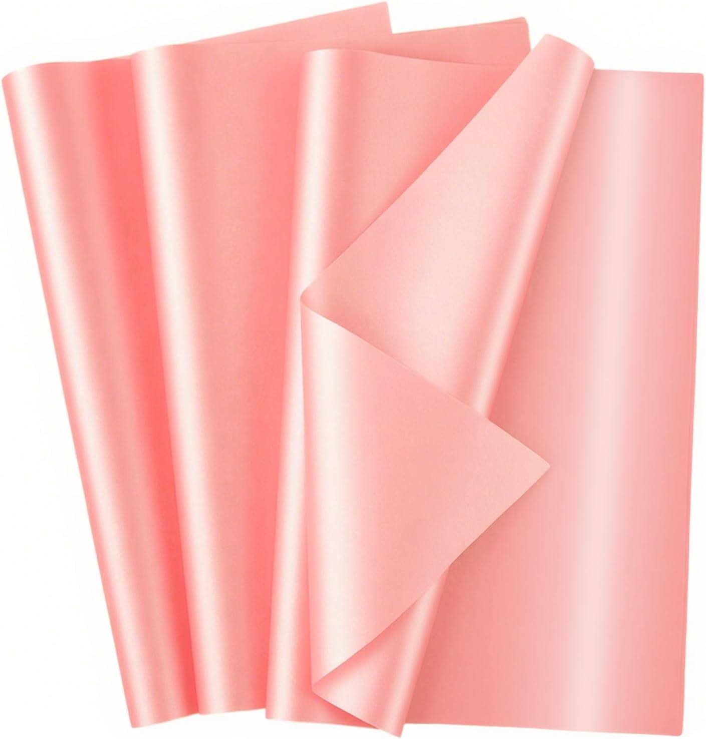 60 Sheets Gift Wrapping Tissue Paper Bulk, Peach Pink Tissue Paper for Gift Bags, Decorative Art Papers for DIY Crafts Wedding Birthday Baby Showers Holiday Party Decor, 20x14 Inches