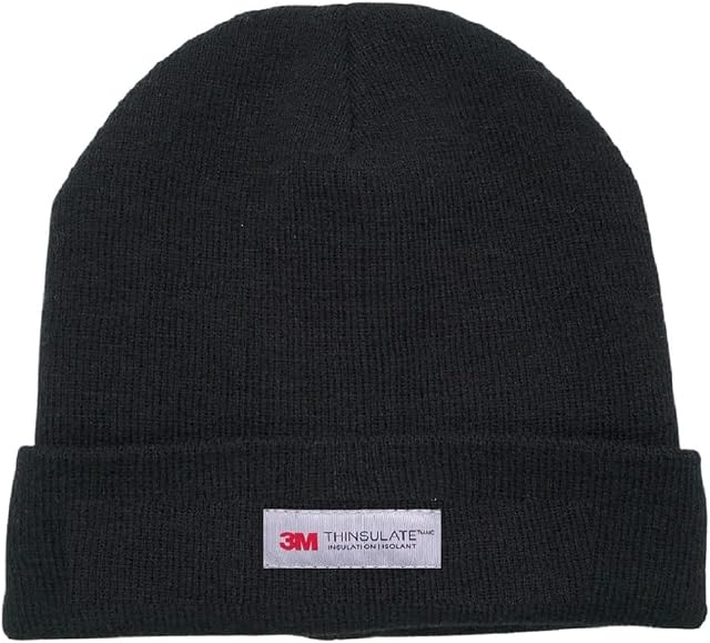 Kids Children's Girls Boys Plain Black Grey Navy Blue Hat Thinsulate Knitted Beanie Hat for Winter Autumn, One only