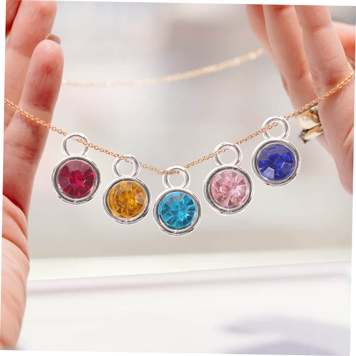 200 Pz Pendente Dei Monili Materiale Dei Gioielli Fai Da Te Creazione Di Gioielli Accessori Della Pietra Preziosa Ciondola I Fascini Vestito Della Pietra Preziosa Accessorio