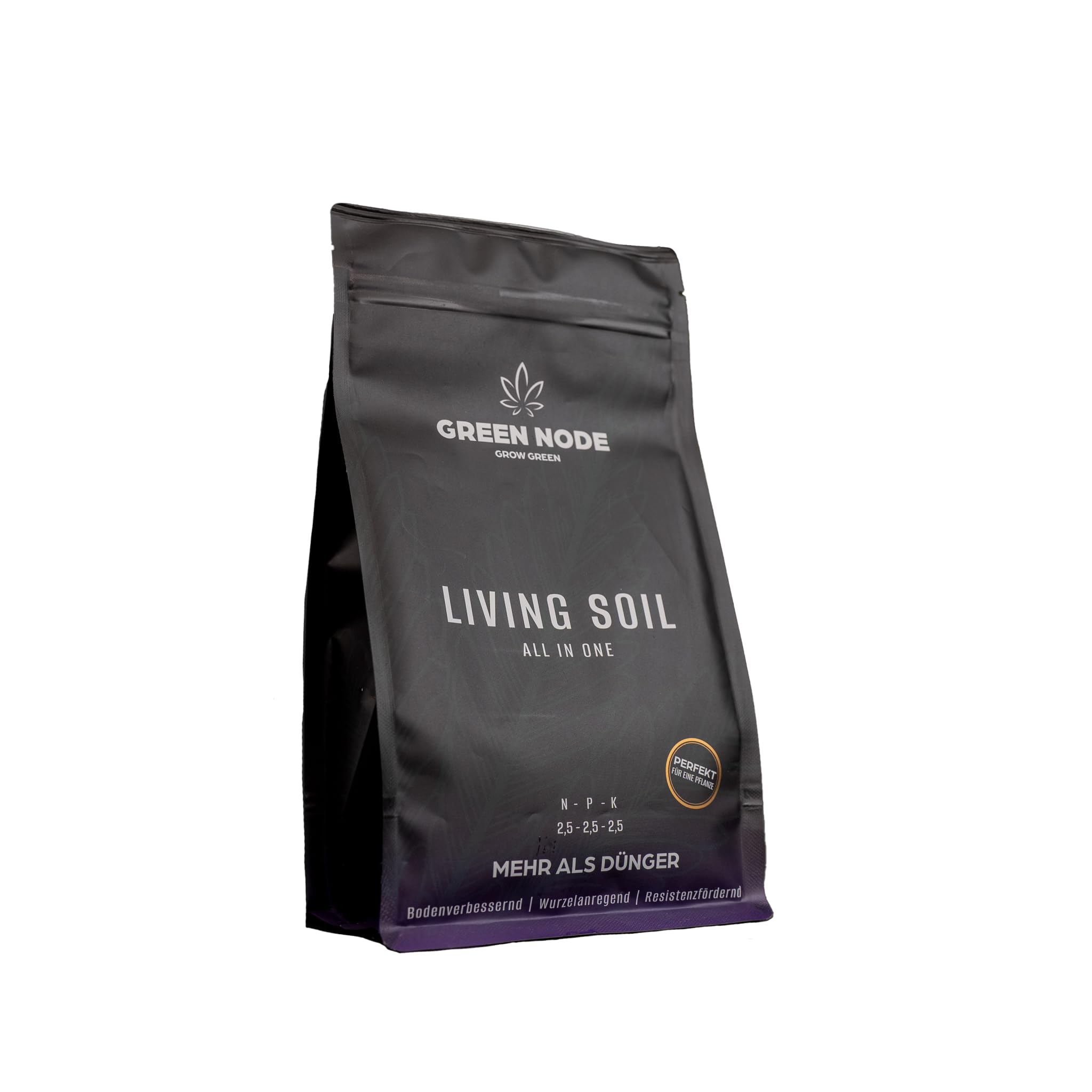 Living Soil | Perfekt für eine Pflanze | Komplettversorgung | Mikroorganismen & Pilzsporen | Wurzelanregend | Resistenzfördernd | Bodenverbessernd | NPK Düngemittel | für mind. 20 L Erde