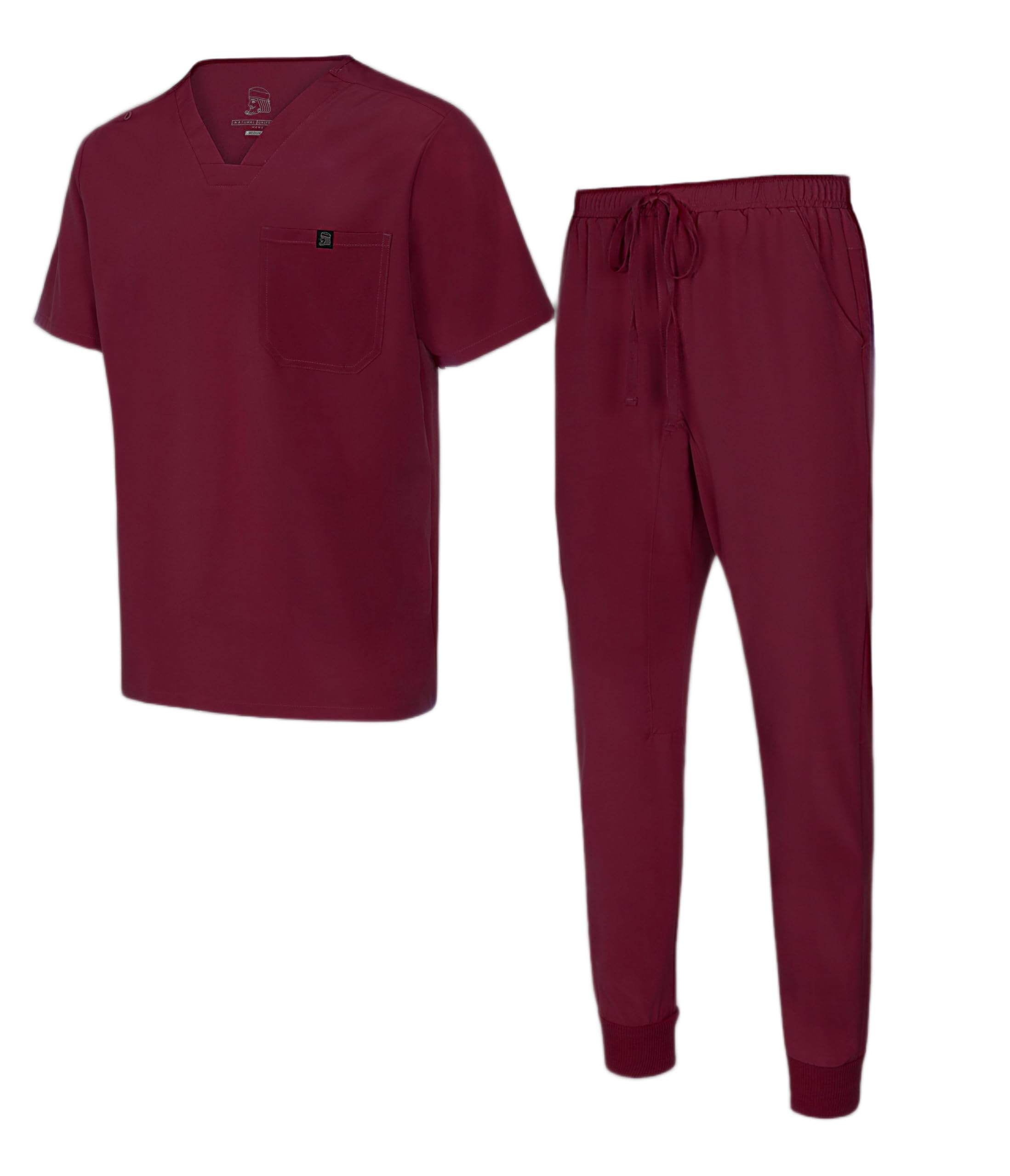 Natural Uniforms Mens Luxe Stretch Jogger Scrub Set