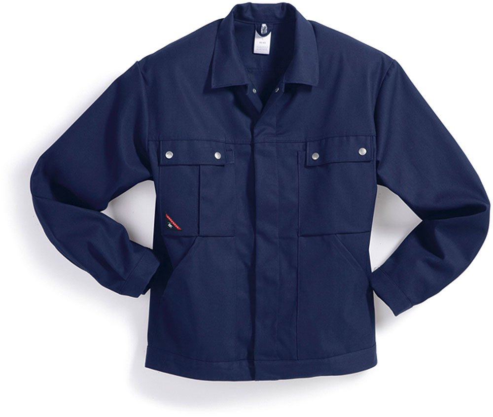BP 1479-720-10-52/54 Arbeitsjacke, Verdecktes Druckknopfband und Taschen, 305,00 g/m² Verstärkte Baumwolle, dunkelblau, 52/54