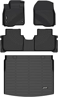 Jenofa-Car Floor Mats & Upper Cargo Liner for Honda CRV & CRV Hybrid 2023-2026 All Weather Floor Mats Set for CRV Full Set Durable Floor Liners for Honda CRV Accessories 2026